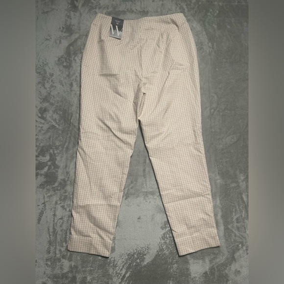 Worthington Slim Ankle Pants Women’s 10 High Rise Plaid NWT - Picture 2 of 10